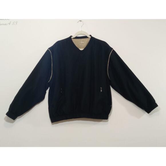 Grand Slam Men's Windbreaker Jacket Removable Zip Off Sleeves Black Size M - Picture 2 of 15